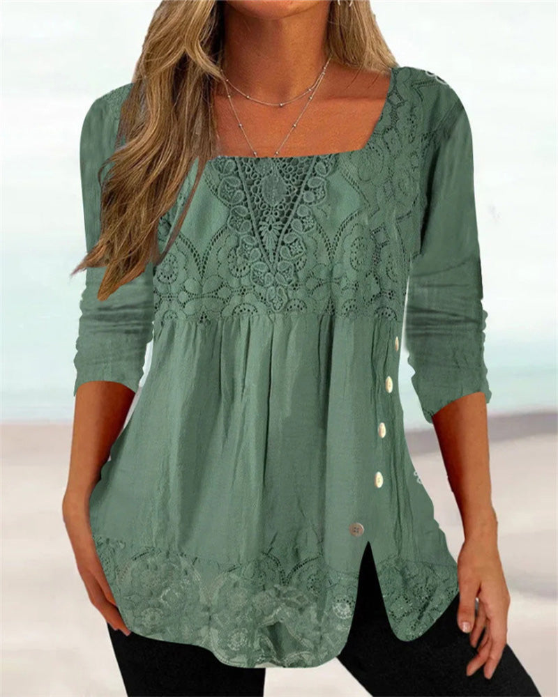 Women's Modern Woven Long Sleeve Blouse Klara