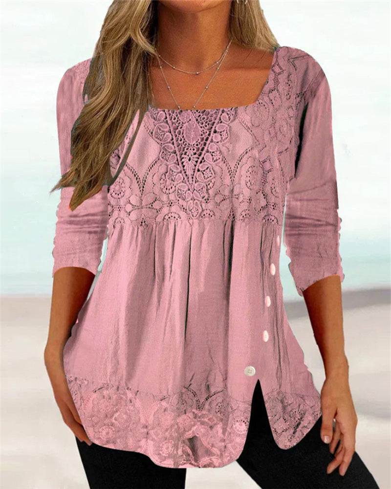 Women's Modern Woven Long Sleeve Blouse Klara