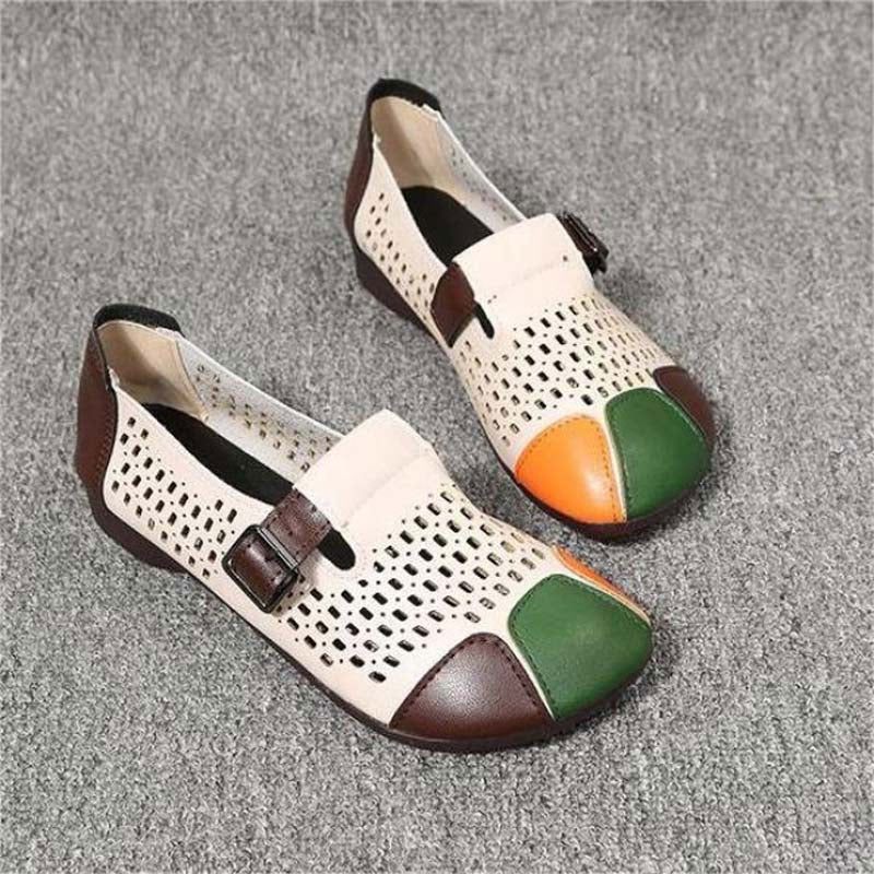 Women's PU Colour Block Ballerina Flats Klara