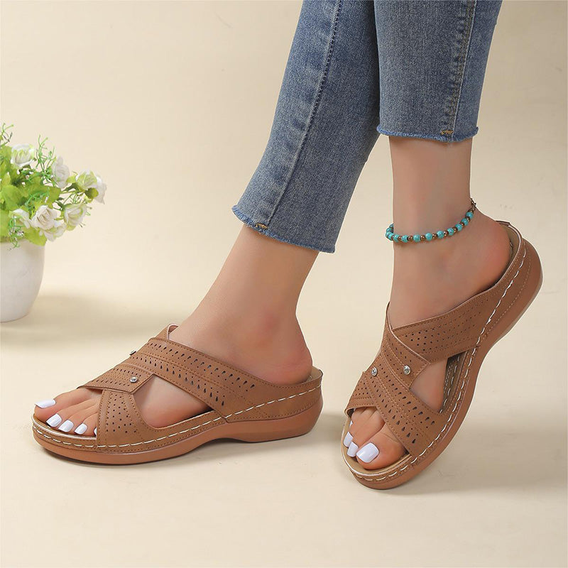 Women's PU Platform Casual Slippers Klara