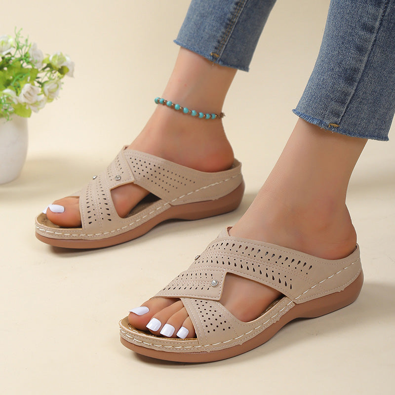 Women's PU Platform Casual Slippers Klara