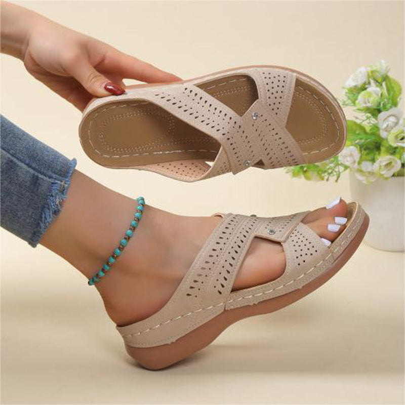 Women's PU Platform Casual Slippers Klara