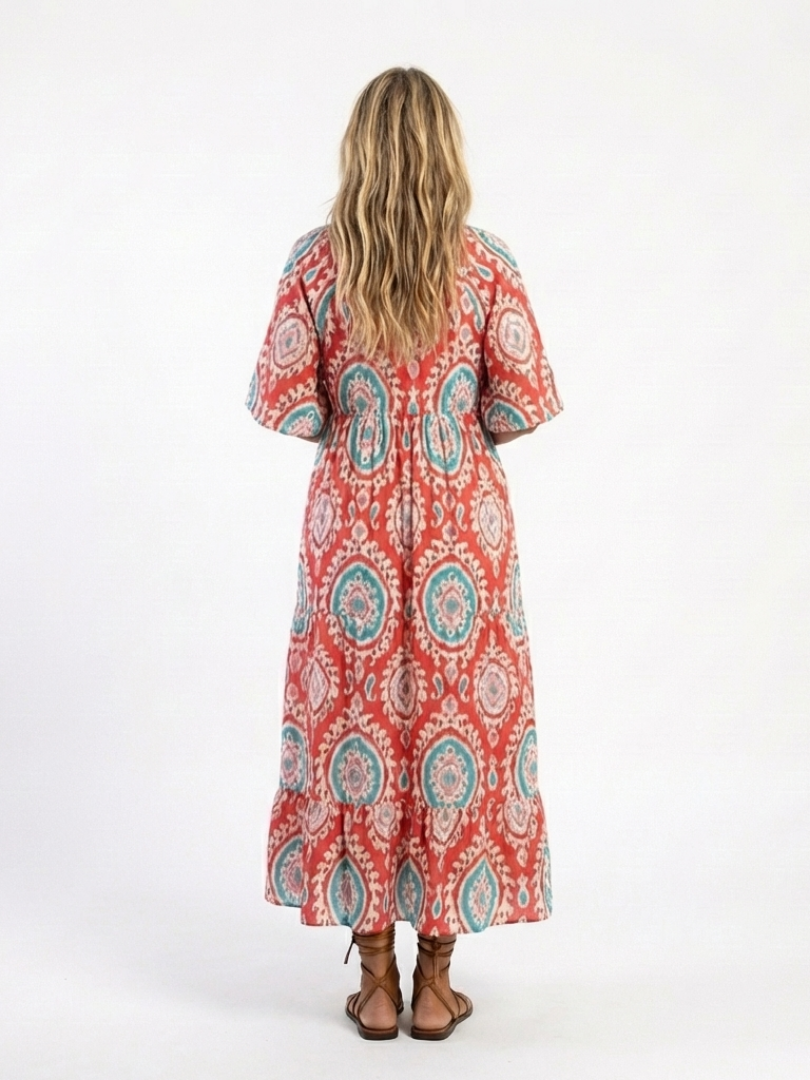 Women's Paisley-Print Midi Dress Klara