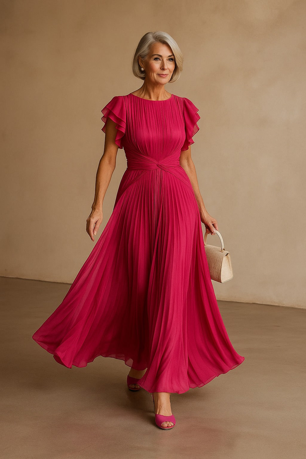Women's Pleated Evening Dress Klara