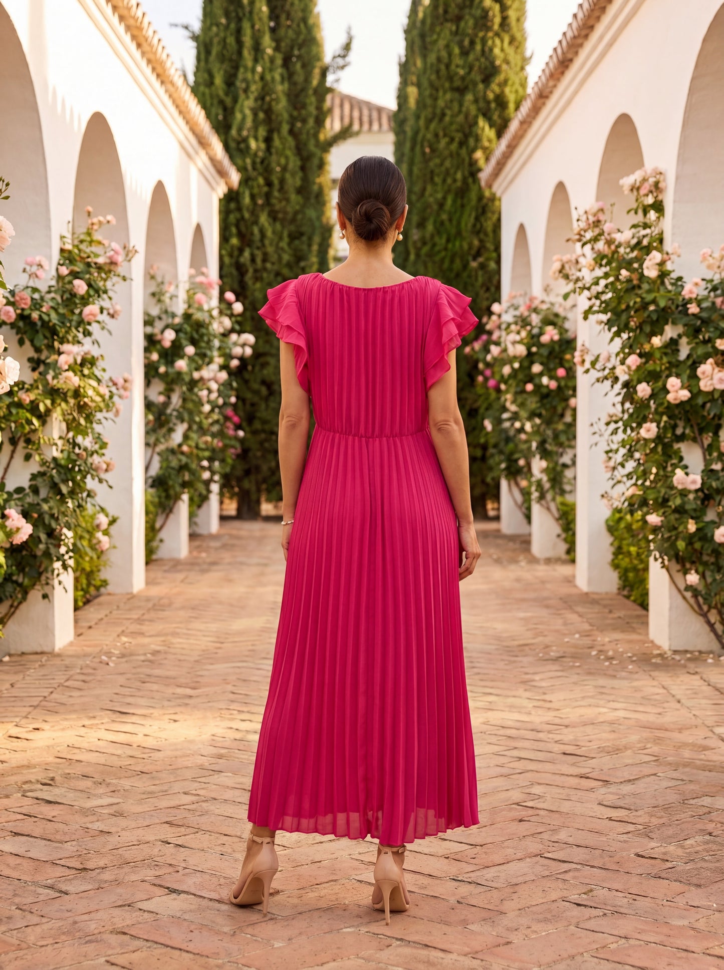 Women's Pleated Evening Dress Klara