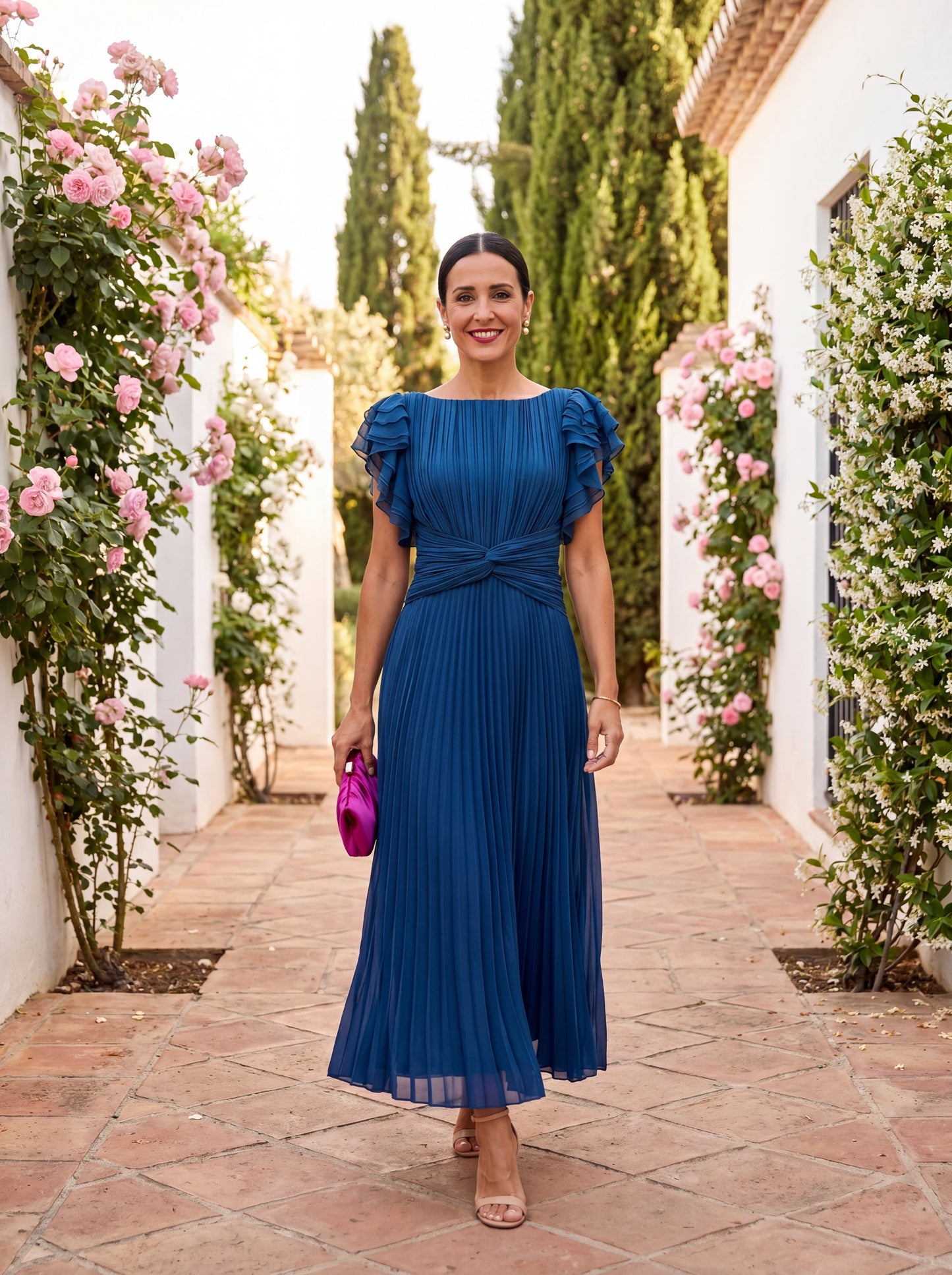 Women's Pleated Evening Dress Klara