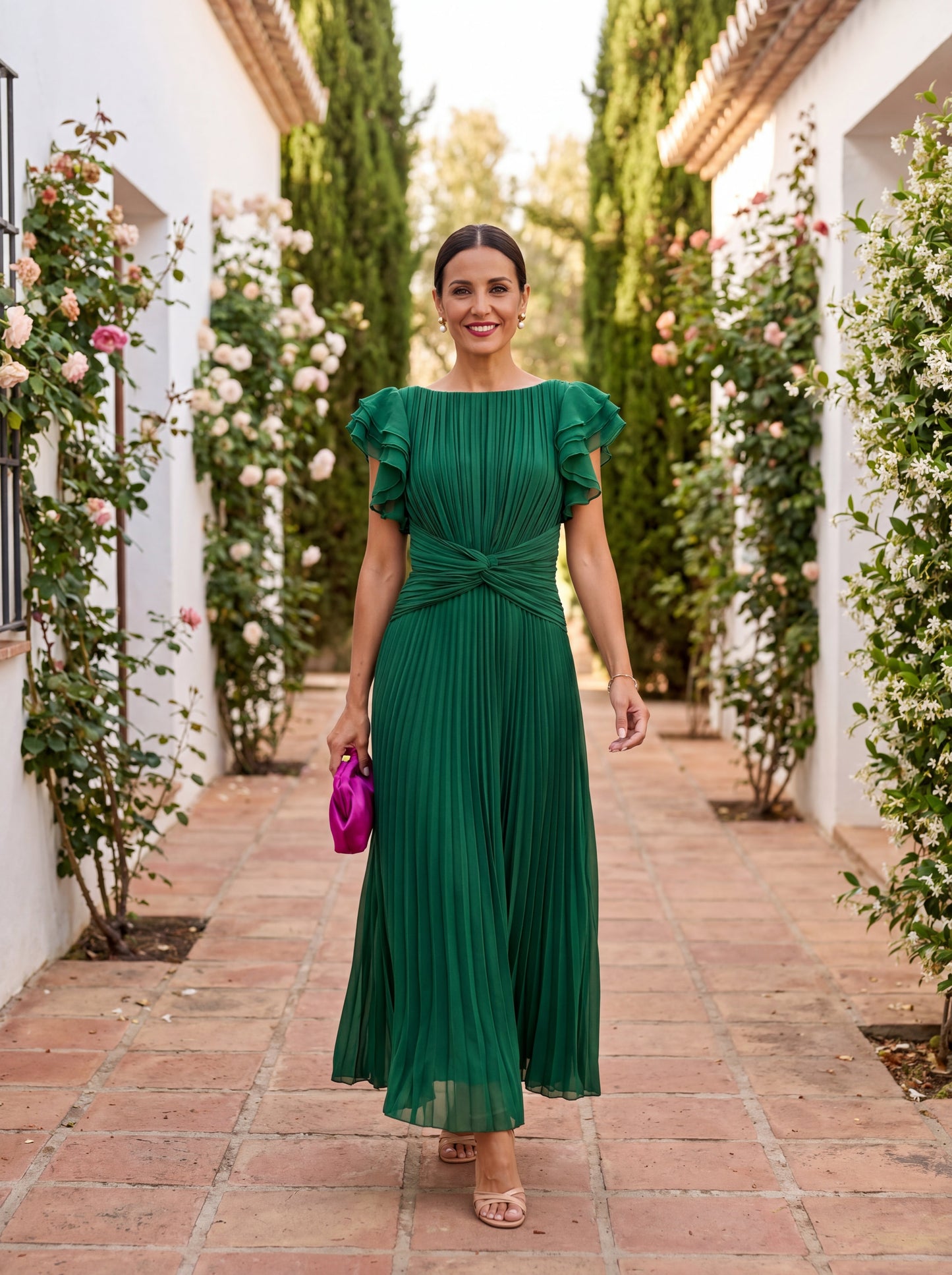 Women's Pleated Evening Dress Klara