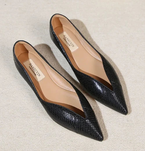 Women's Premium Leather Pointed Ballet Flats Klara