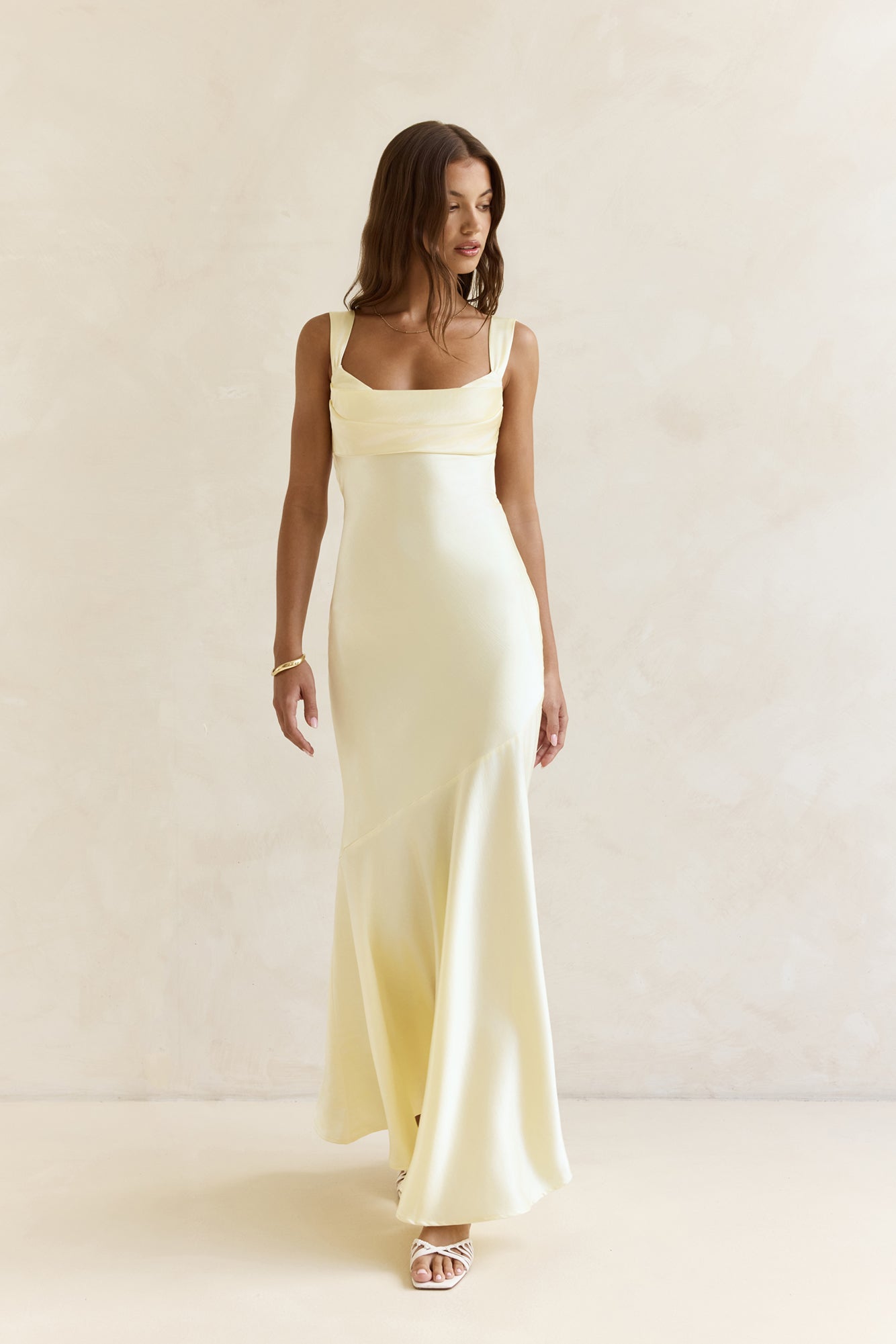 Women's Satin Backless Maxi Dress Klara