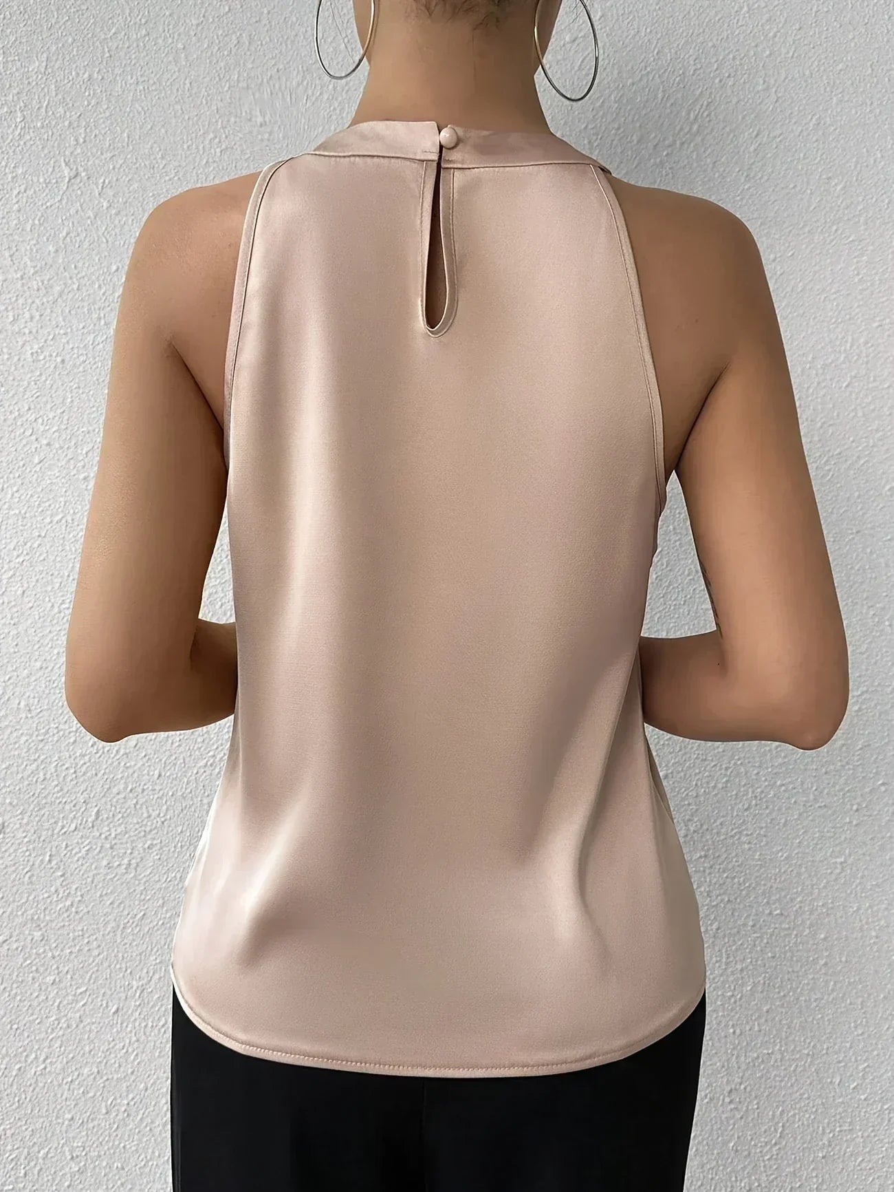 Women's Satin Halter Neck Blouse Klara