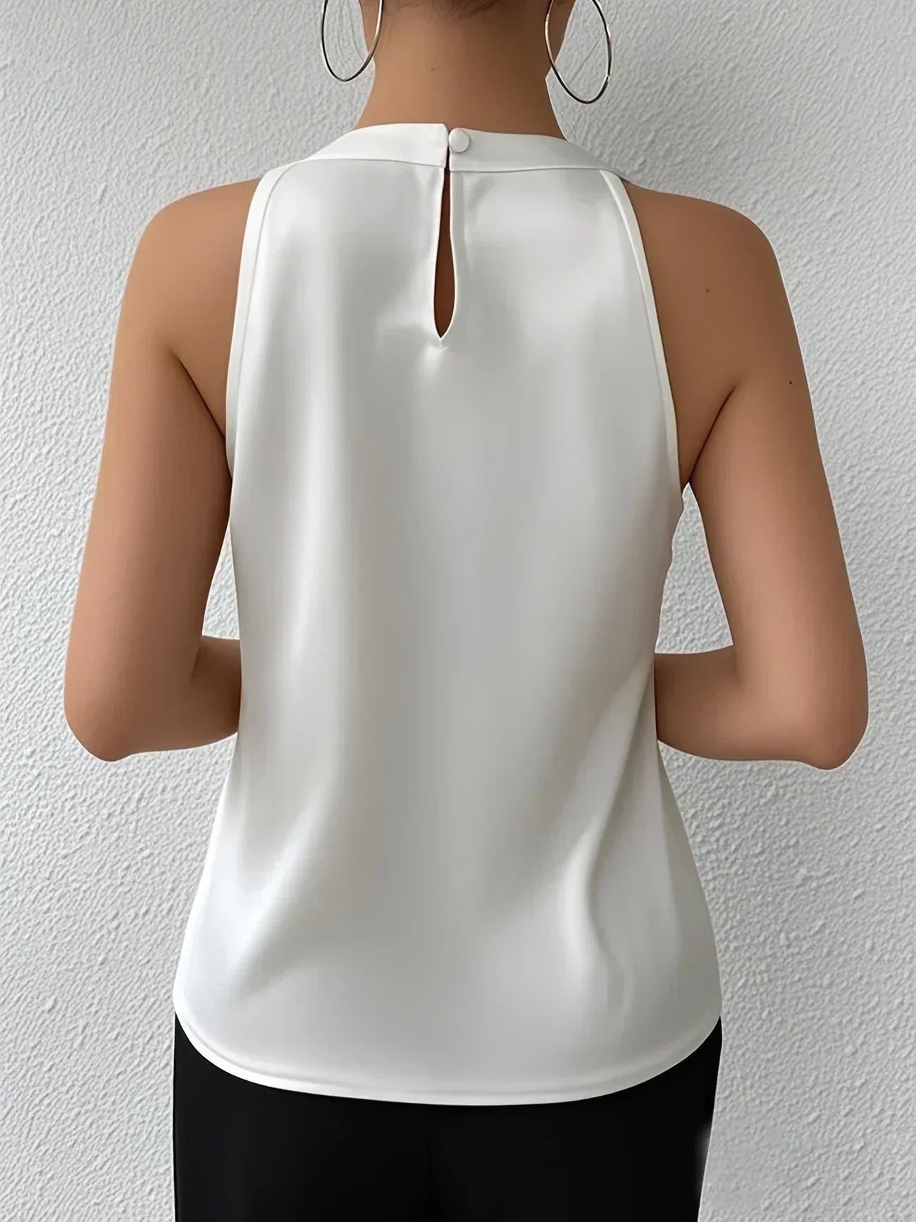 Women's Satin Halter Neck Blouse Klara