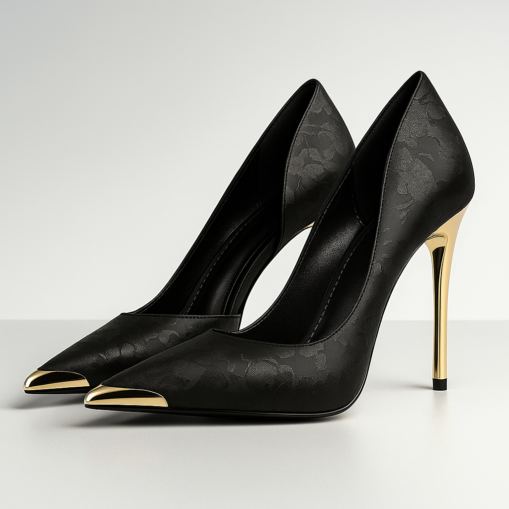 Women's Satin Jacquard Stiletto Heels Klara