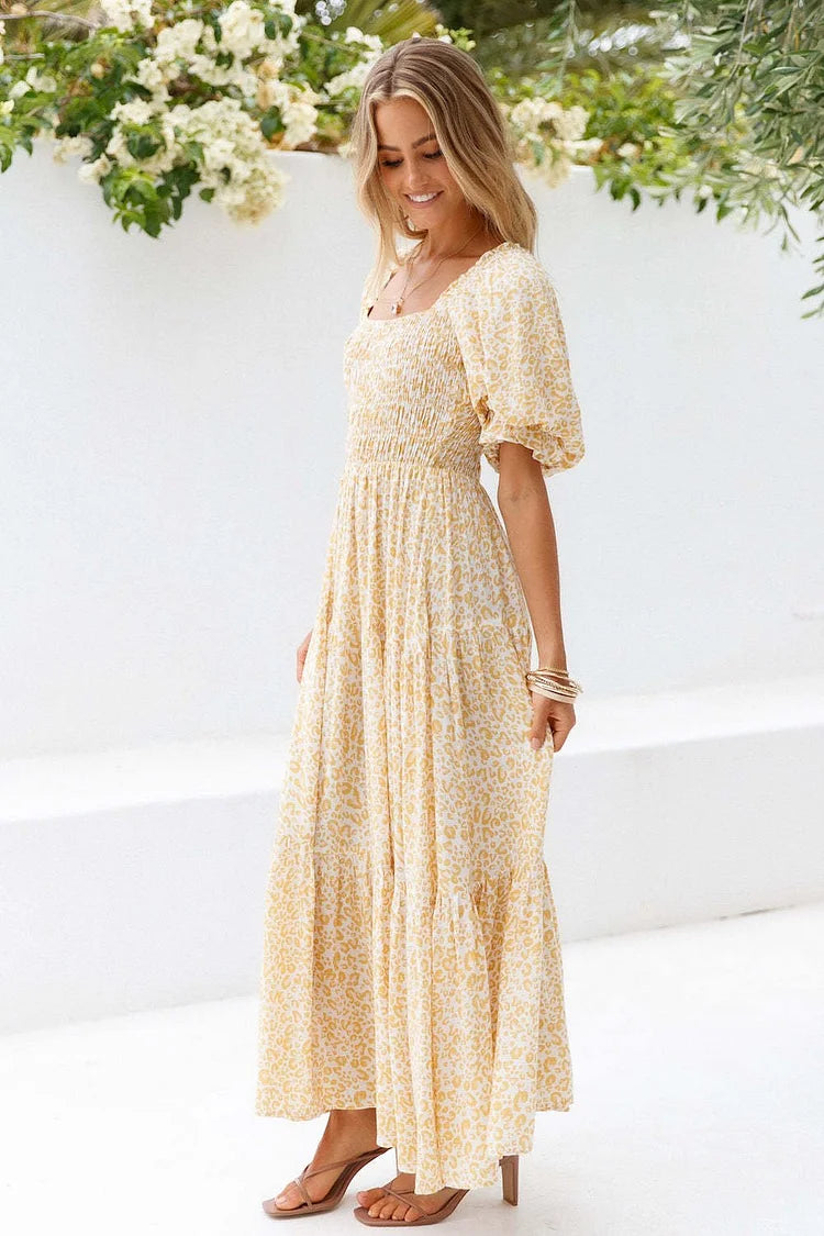 Women's Smocked Midi Dress Klara