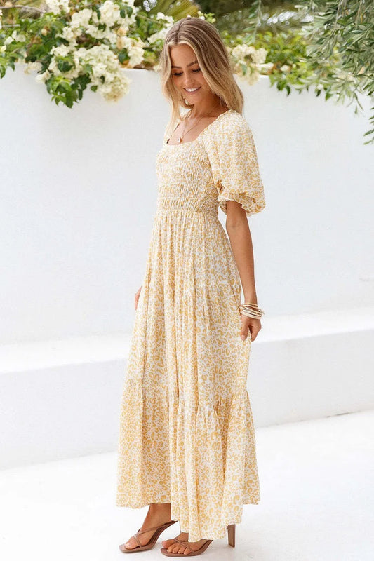 Women's Smocked Midi Dress Klara