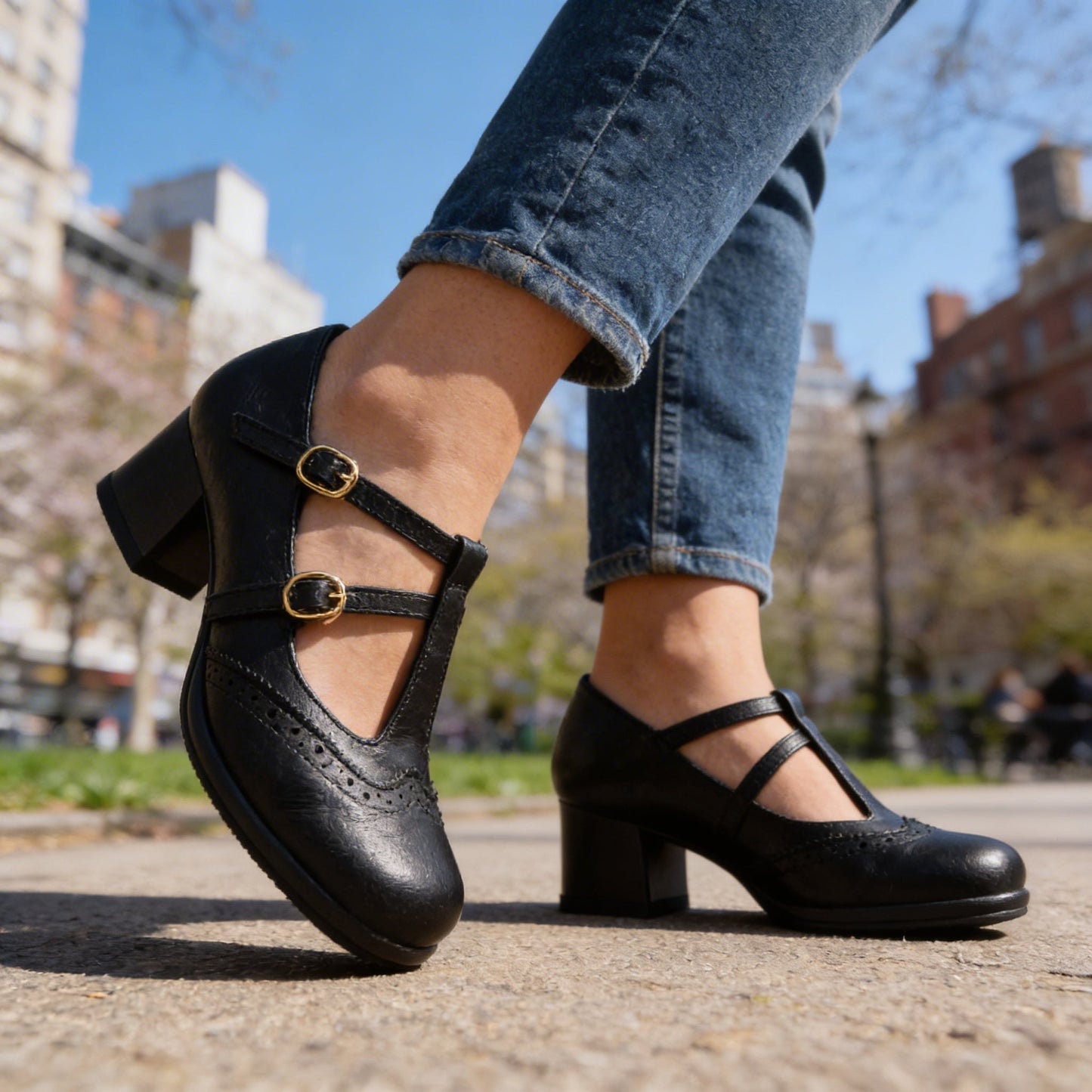 Women's Smooth Leather Brogue Loafers Klara