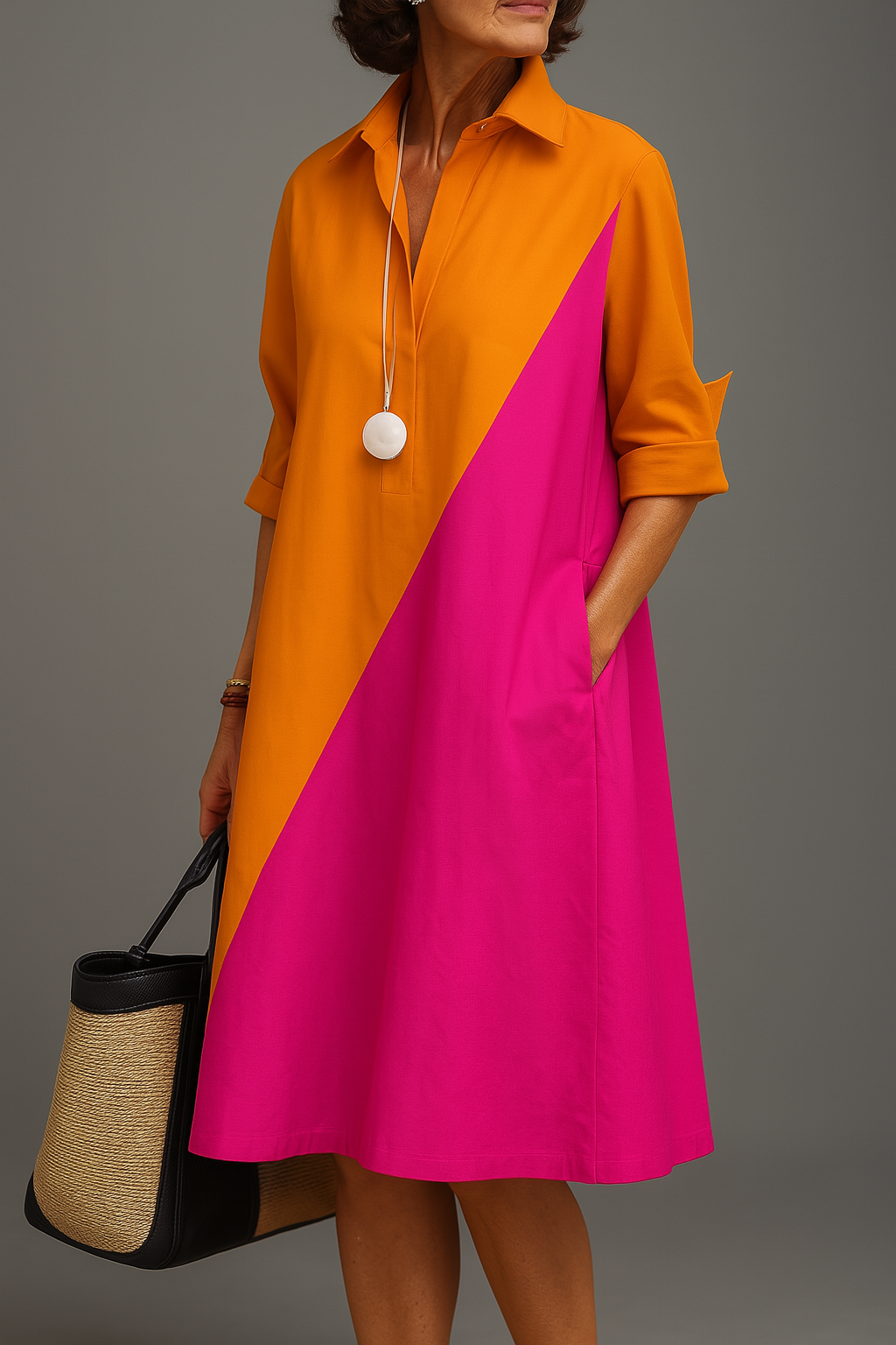 Women's Smooth Midi Dress Klara