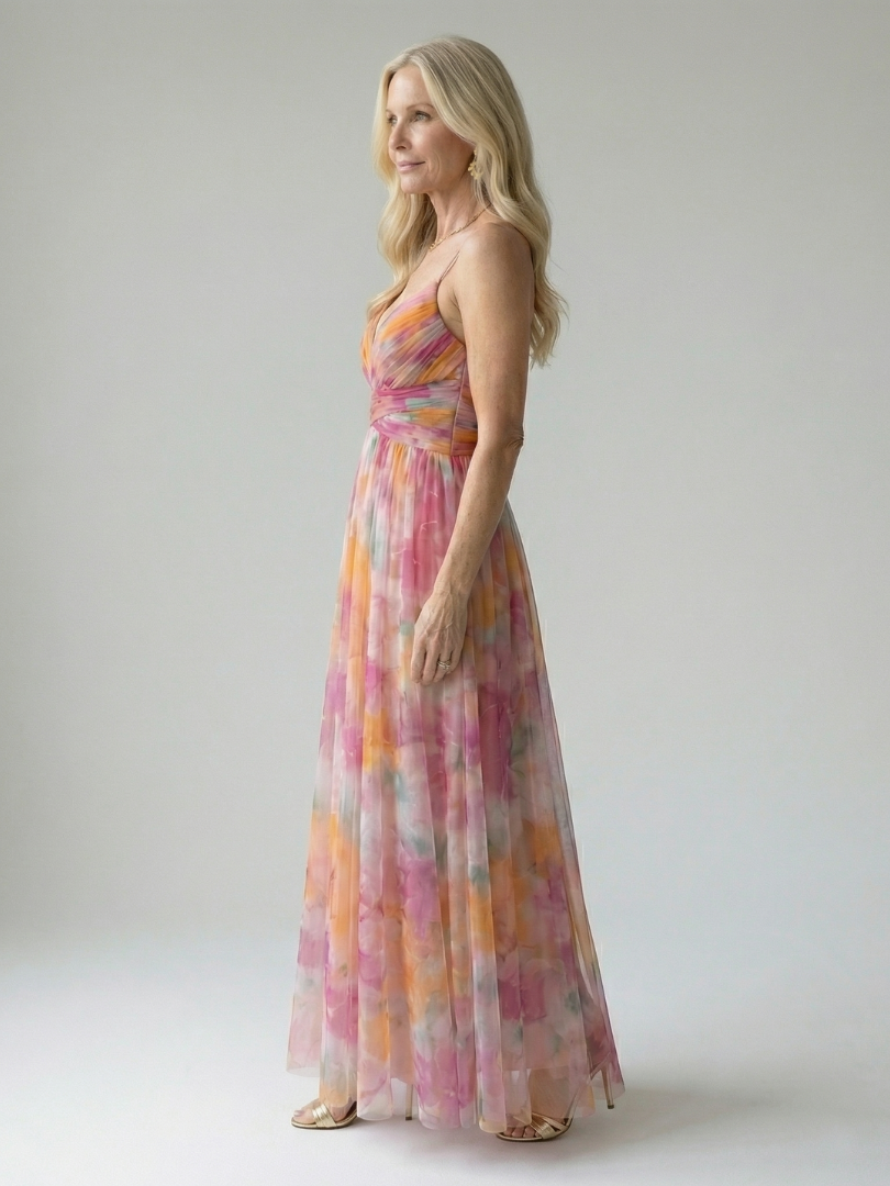 Women's Soft Fabric Wrap Maxi Dress Klara