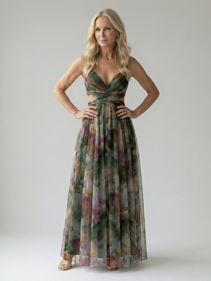 Women's Soft Fabric Wrap Maxi Dress Klara