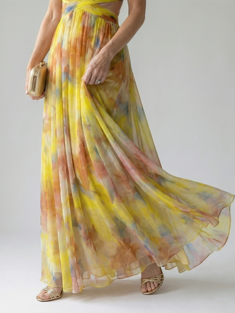 Women's Soft Fabric Wrap Maxi Dress Klara