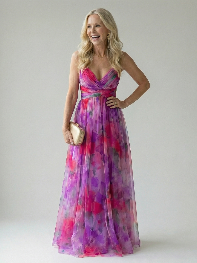 Women's Soft Fabric Wrap Maxi Dress Klara