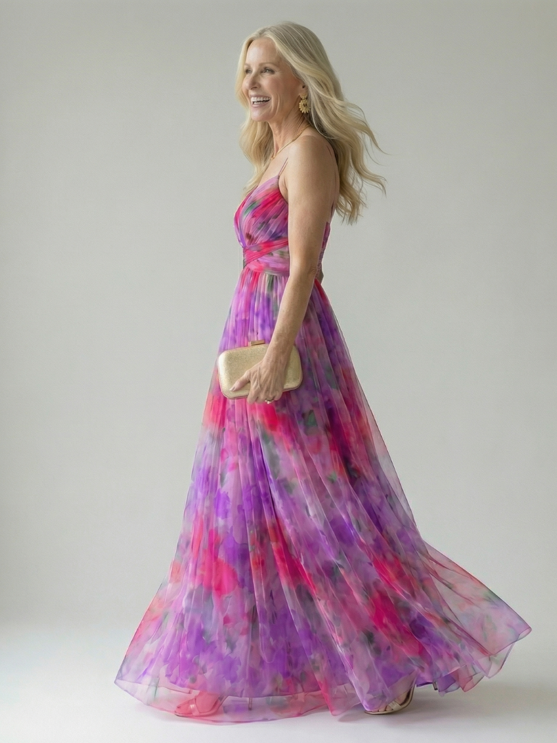 Women's Soft Fabric Wrap Maxi Dress Klara