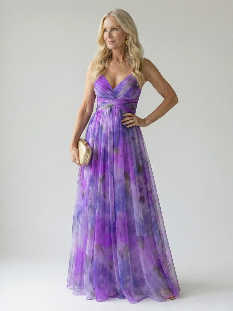 Women's Soft Fabric Wrap Maxi Dress Klara