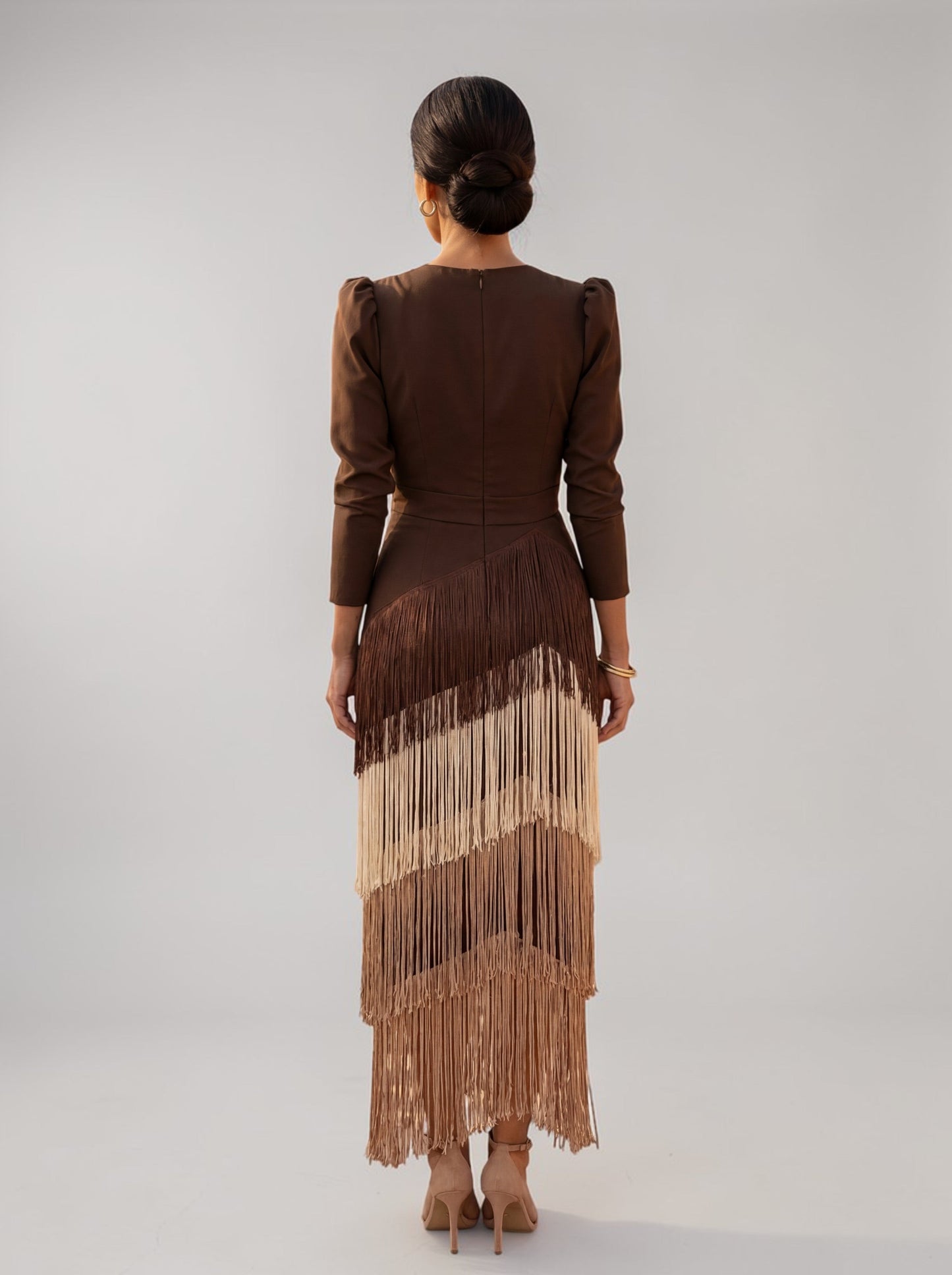 Women's Soft Fringe Detail Cocktail Dress Klara