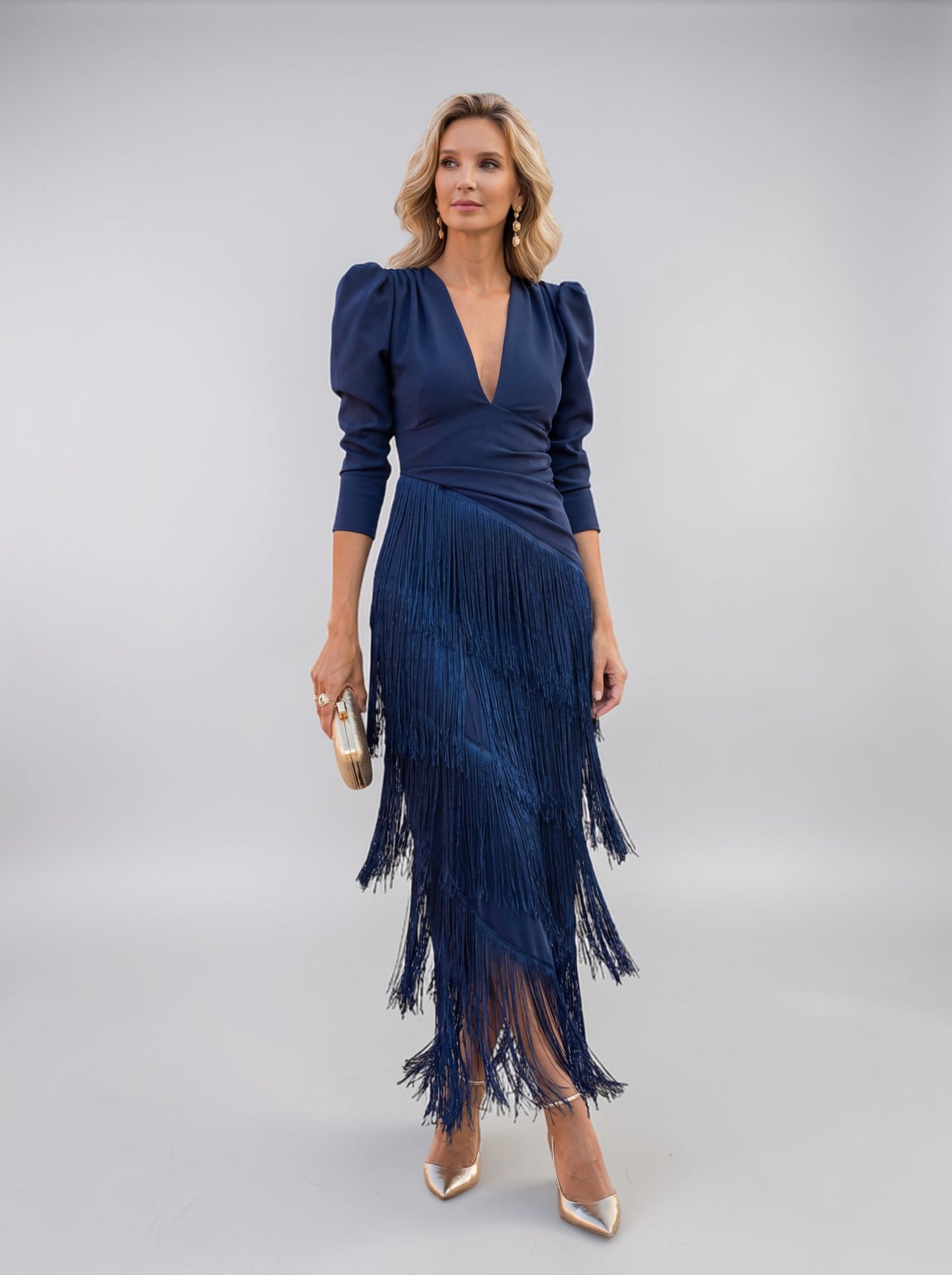 Women's Soft Fringe Detail Cocktail Dress Klara