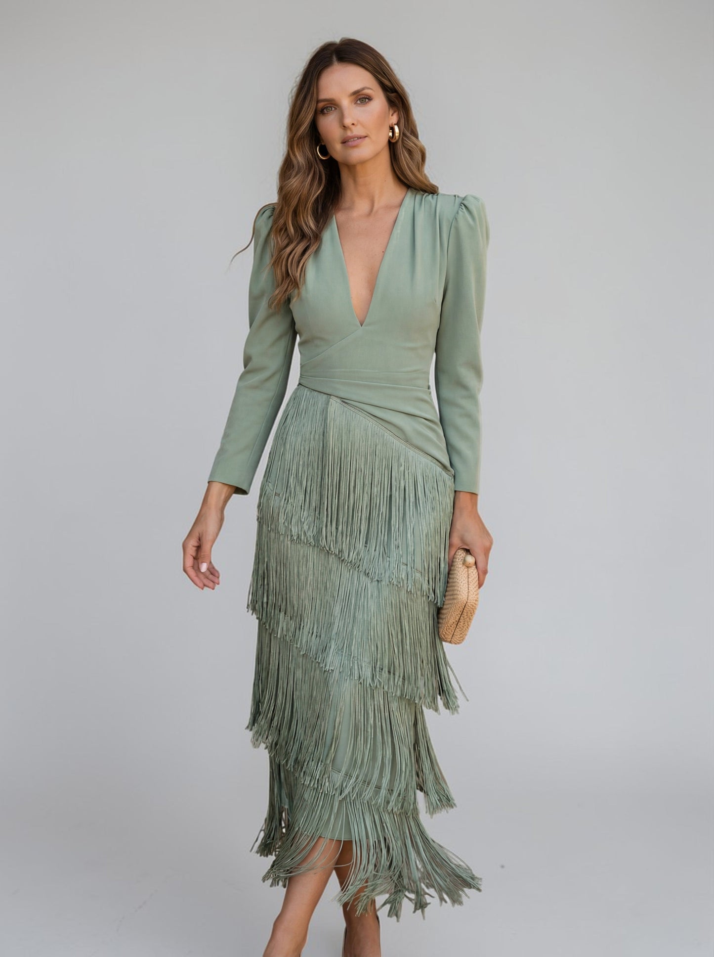 Women's Soft Fringe Detail Cocktail Dress Klara