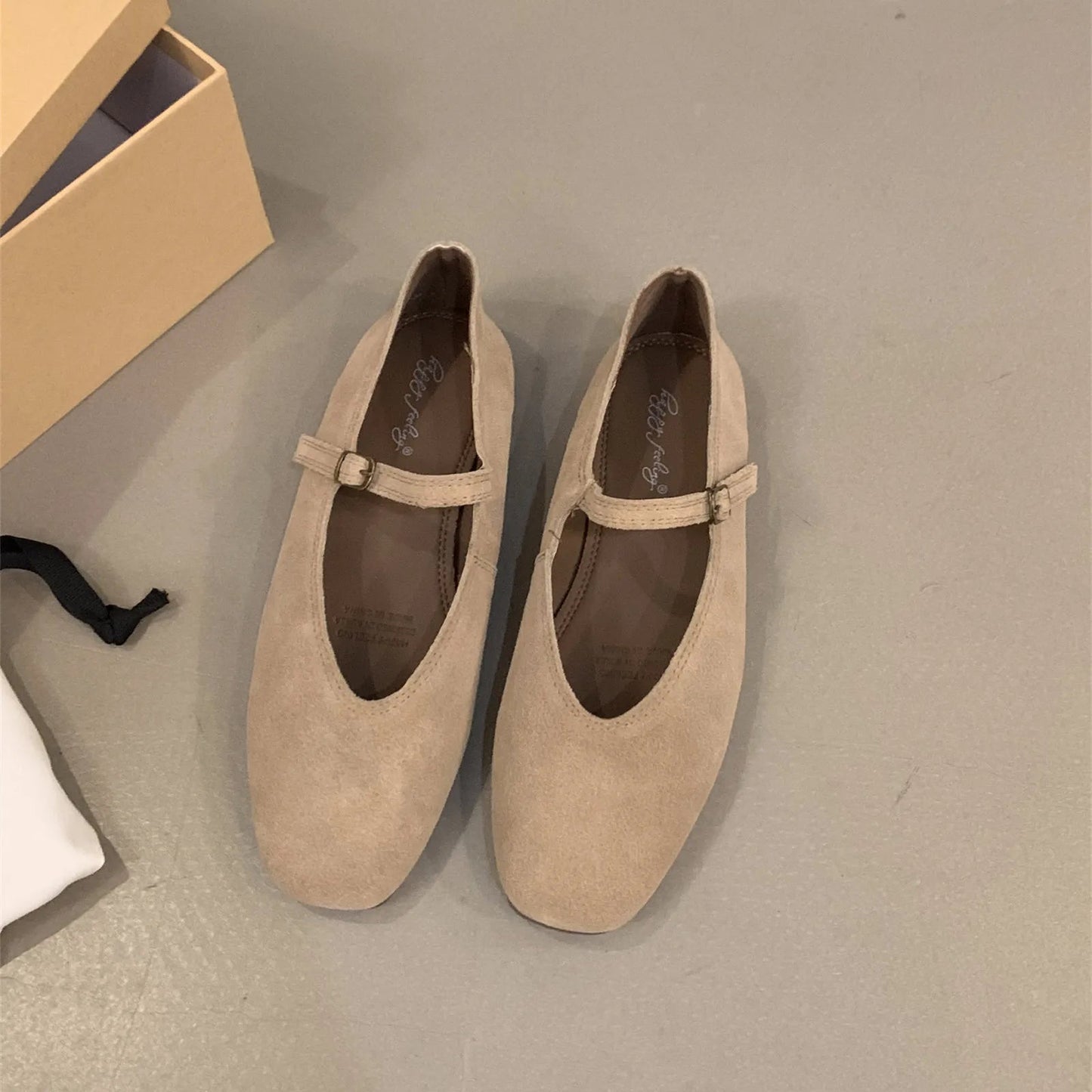 Women's Soft Leather Round Toe Flats Klara