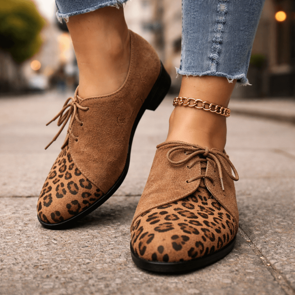 Women's Soft Suede Block Heeled Shoes Klara