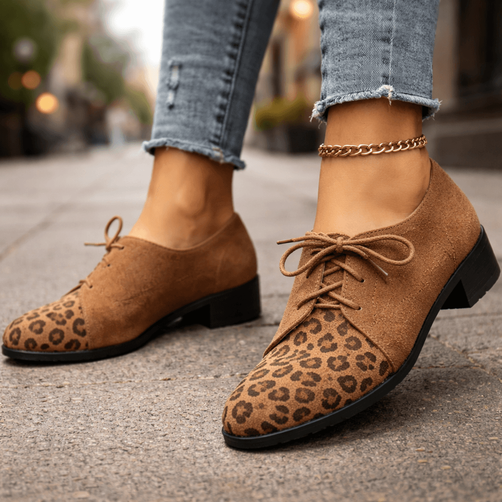 Women's Soft Suede Block Heeled Shoes Klara