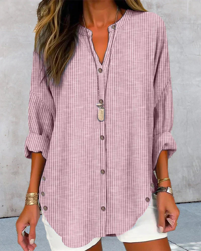 Women's Striped Casual Shirt Blouse Klara