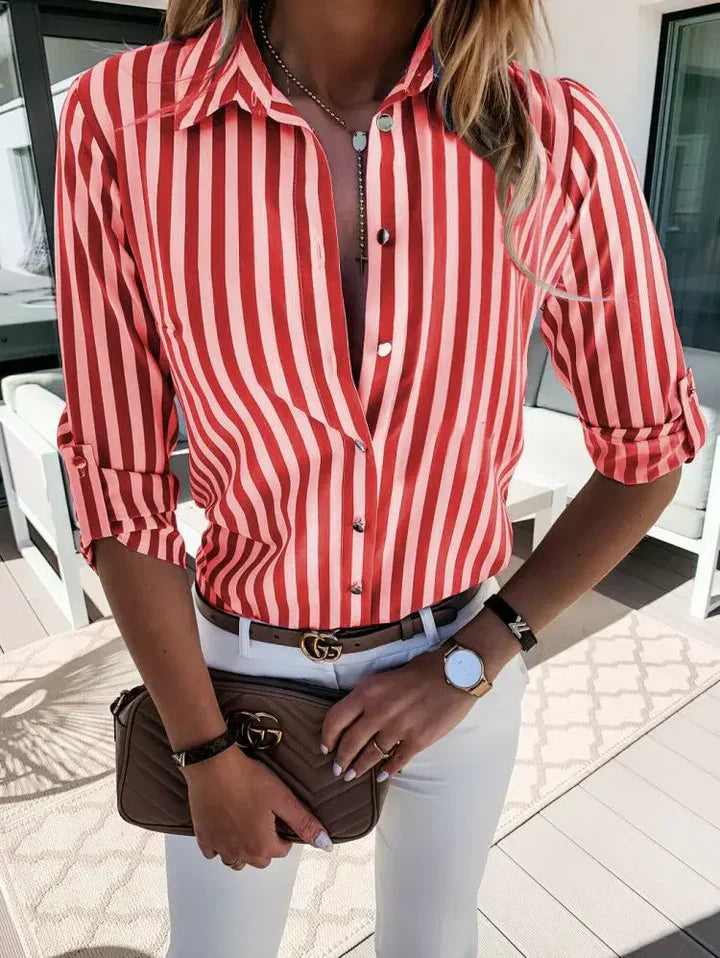 Women's Striped Casual Shirt Klara