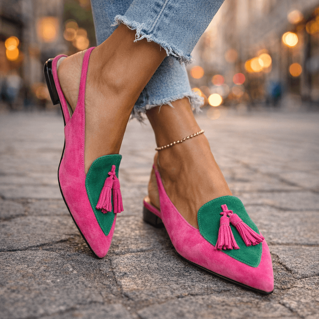 Women's Suede Slingback Pumps Klara