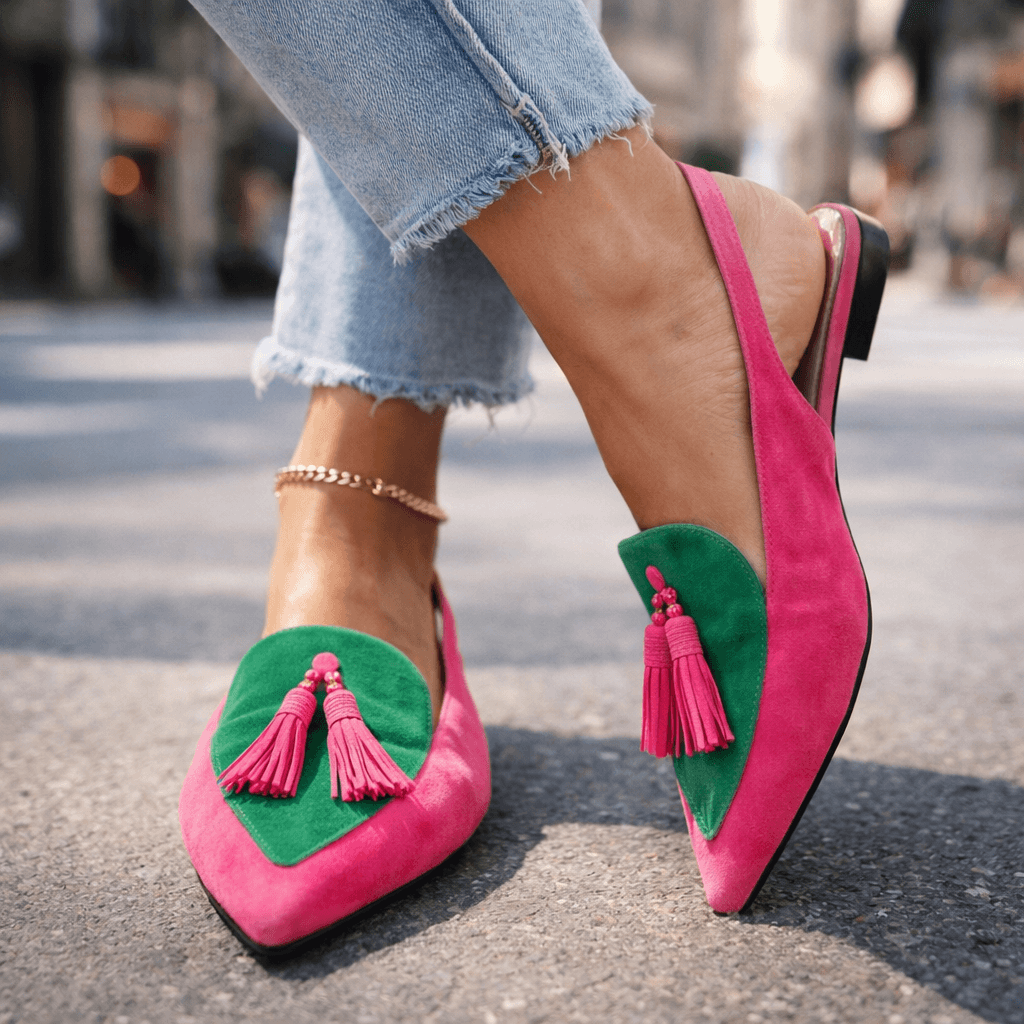 Women's Suede Slingback Pumps Klara
