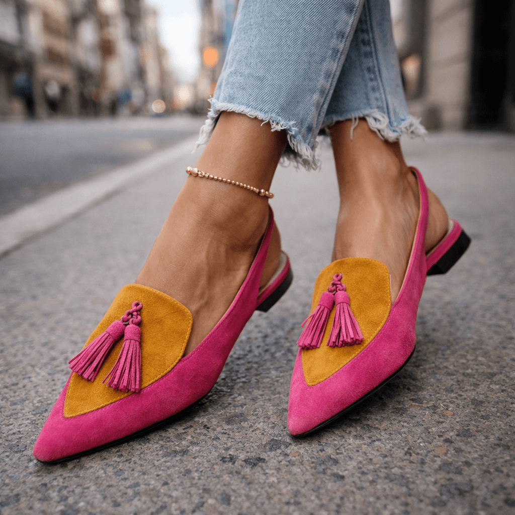 Women's Suede Slingback Pumps Klara