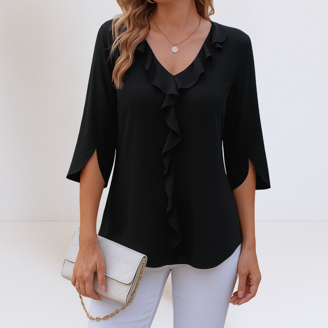 Women's V-Neck A-Line Blouse Klara