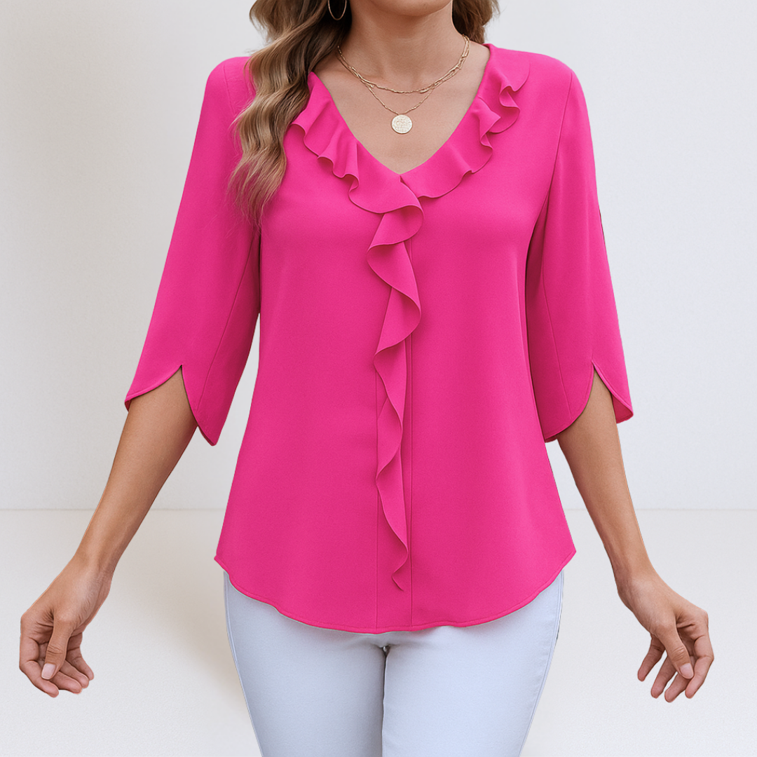 Women's V-Neck A-Line Blouse Klara