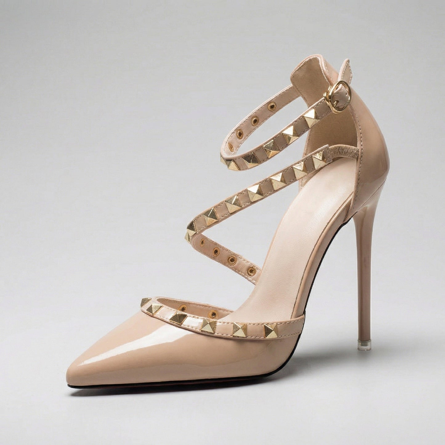 Women's Vegan Leather Studded Pumps Klara