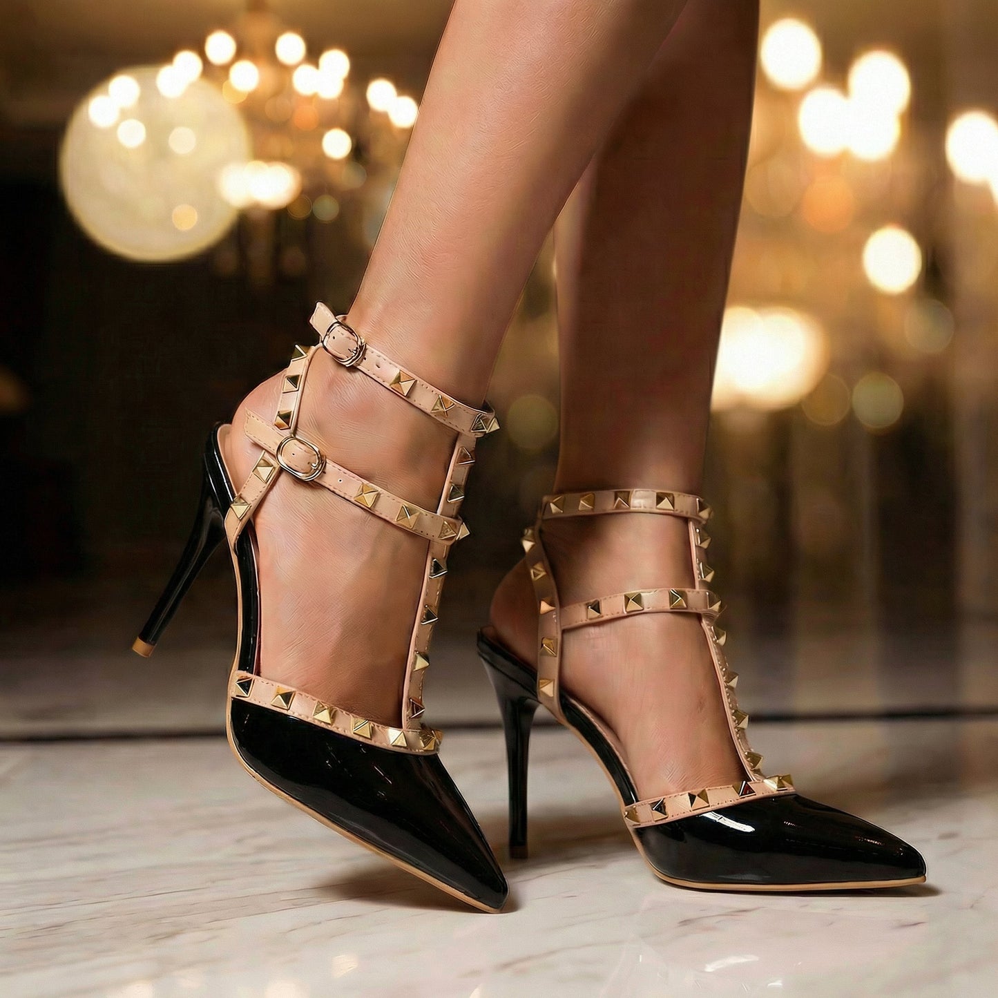 Women's Vegan Patent High Heels Klara