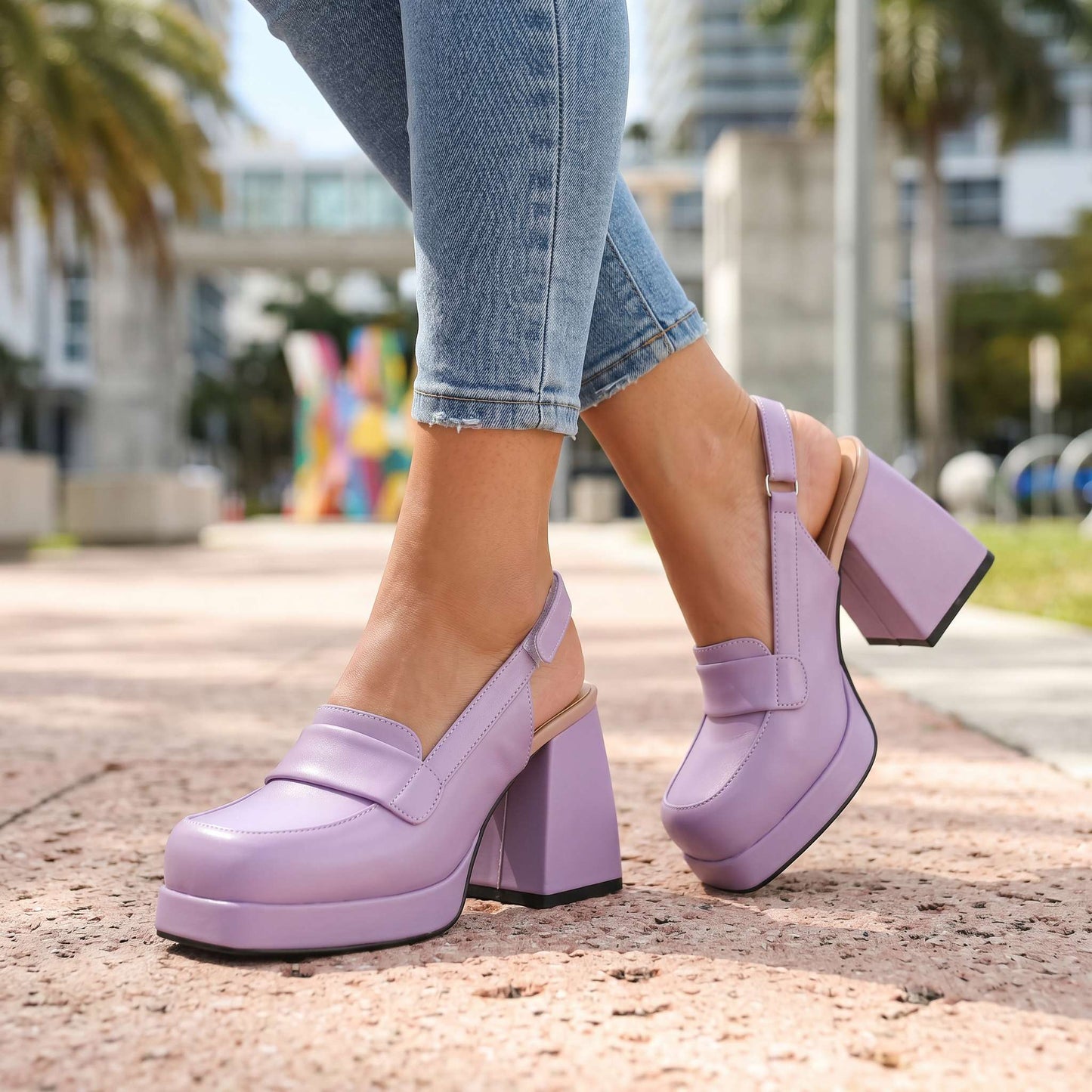 Women's Vintage Style Slingback Heels Klara