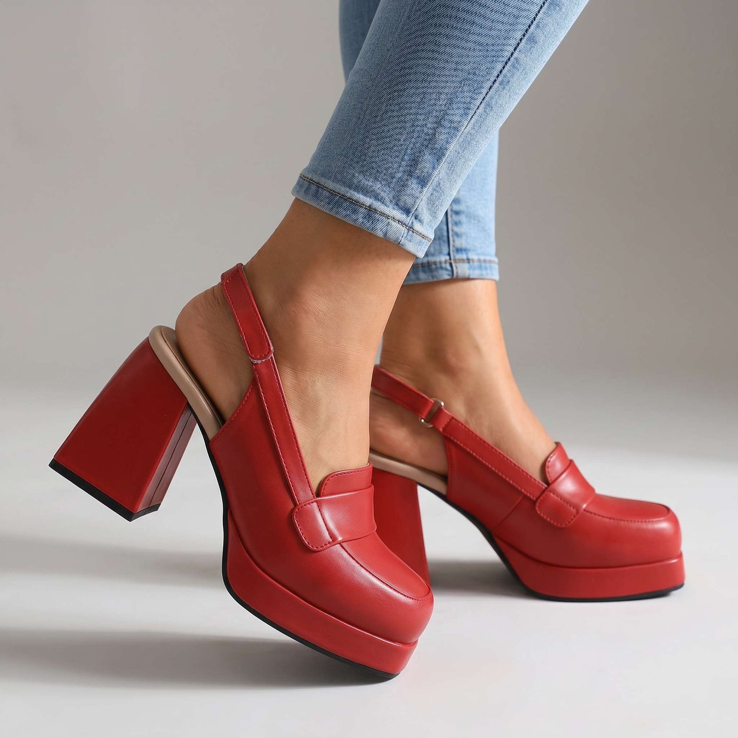 Women's Vintage Style Slingback Heels Klara