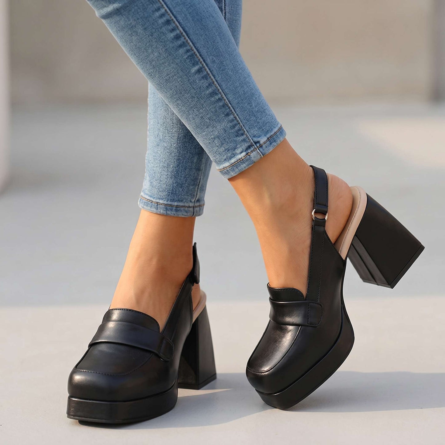 Women's Vintage Style Slingback Heels Klara