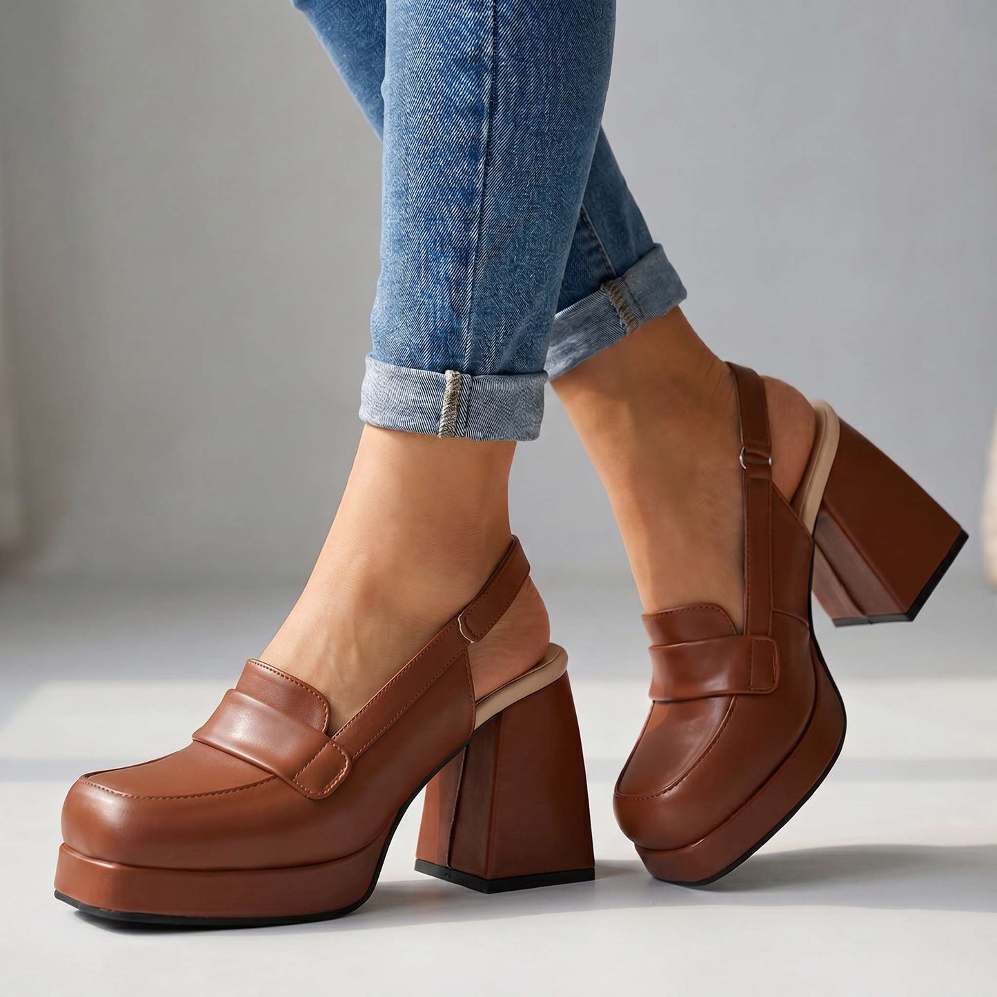 Women's Vintage Style Slingback Heels Klara