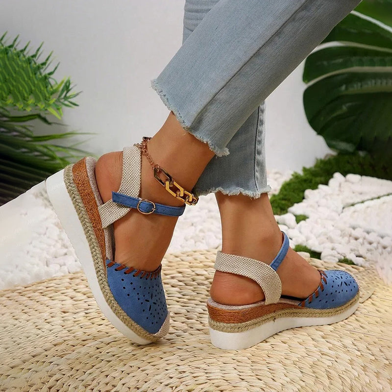Women's Vintage Wedge Sandals for Women Klara