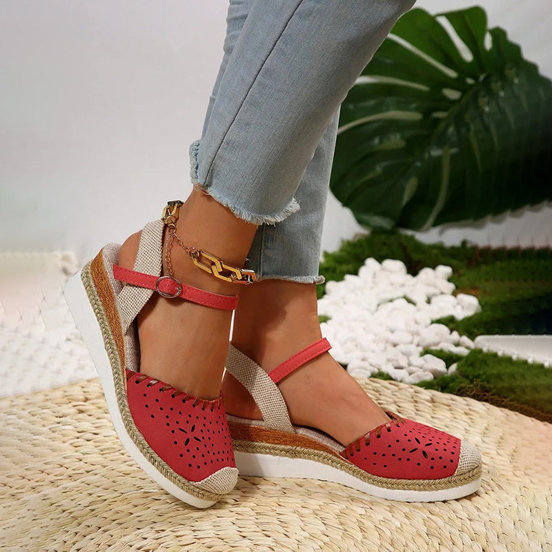 Women's Vintage Wedge Sandals for Women Klara