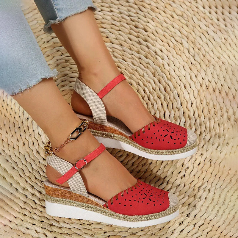 Women's Vintage Wedge Sandals for Women Klara