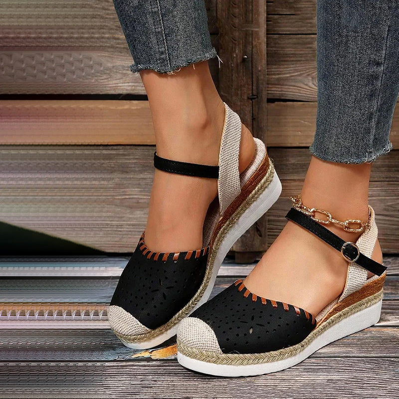 Women's Vintage Wedge Sandals for Women Klara