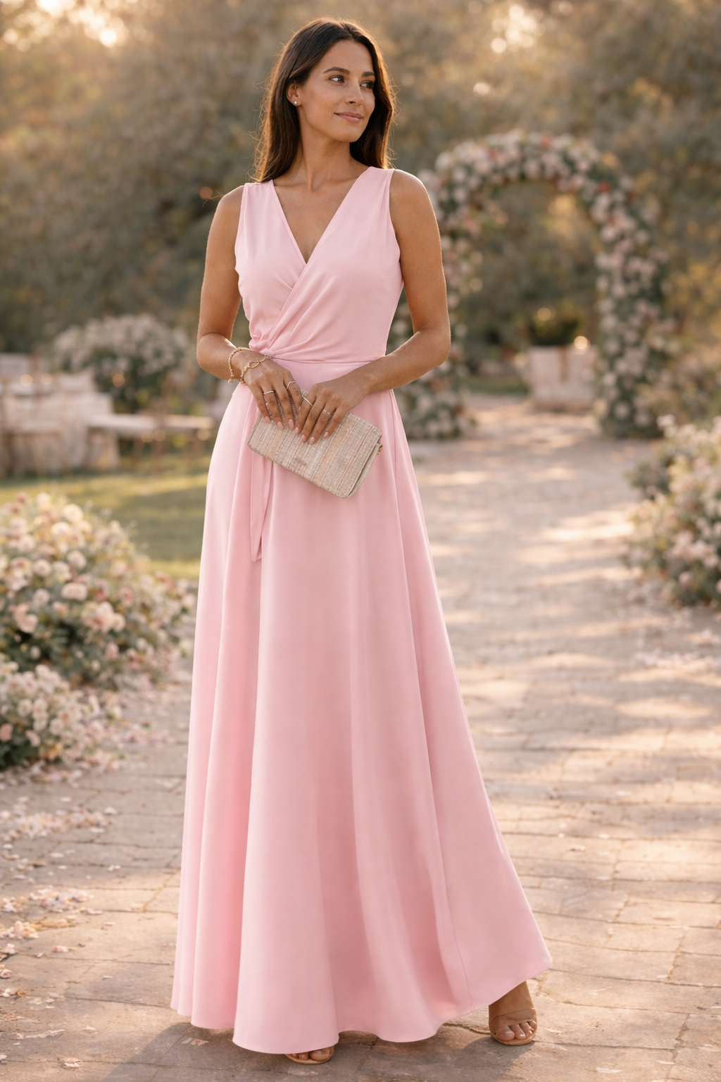 Women's Wrap Look Maxi Dress Klara
